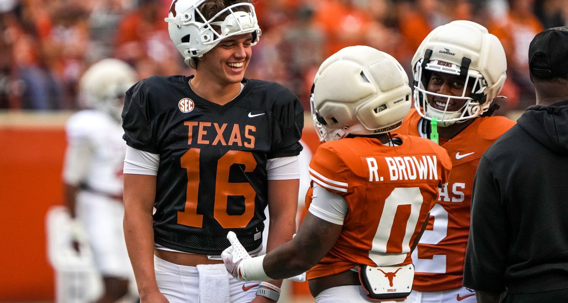 Texas football happy about its spring despite little from Arch Manning