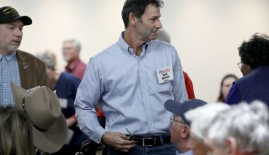 Precinct Chair Barry Wernick prior to the start of the Dallas County GOP's regular meeting, at the Sheraton Galleria, in Dallas, Texas, Monday, April 20, 2026.