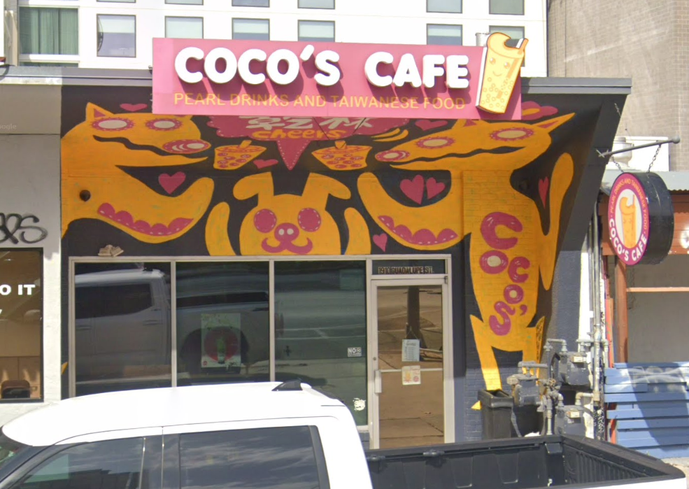 CoCo's Cafe, known as Austin's first bubble tea shop, located at 1910 Guadalupe Street in Austin, Texas. 