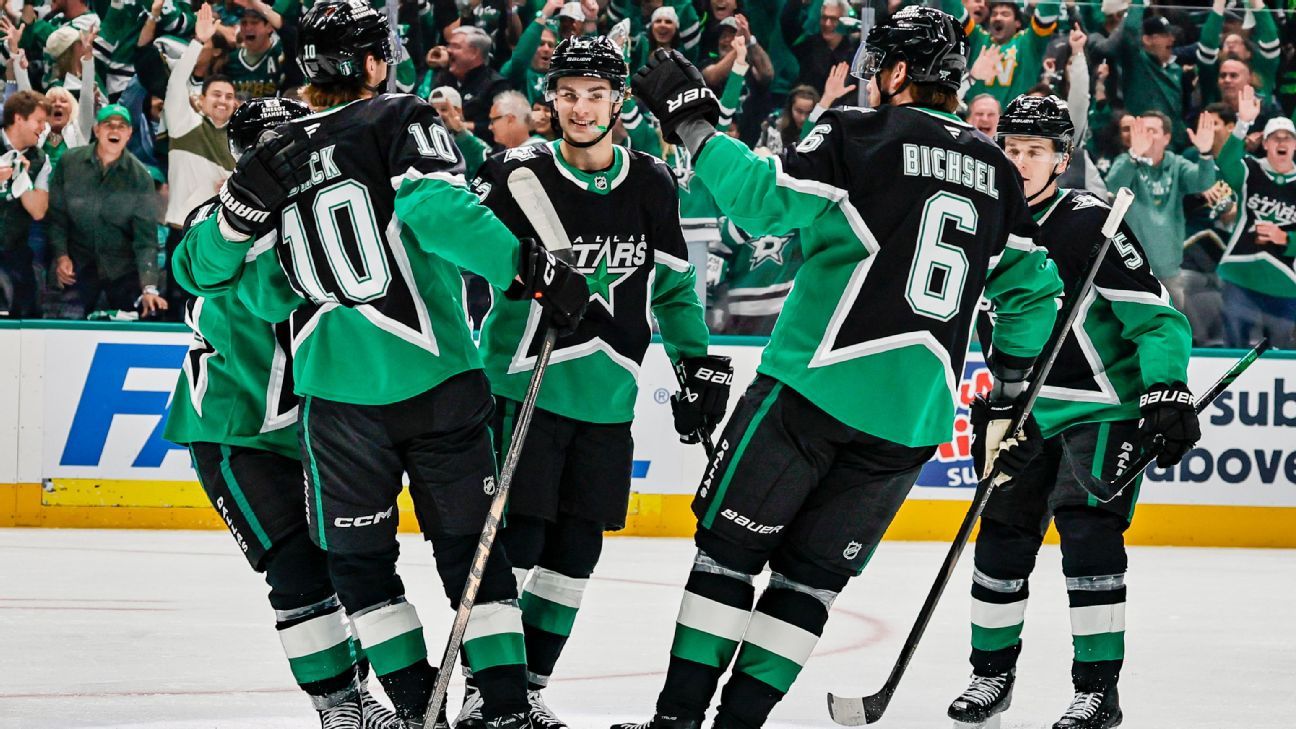 Stars rebound in Game 2 to tie first-round series with Wild