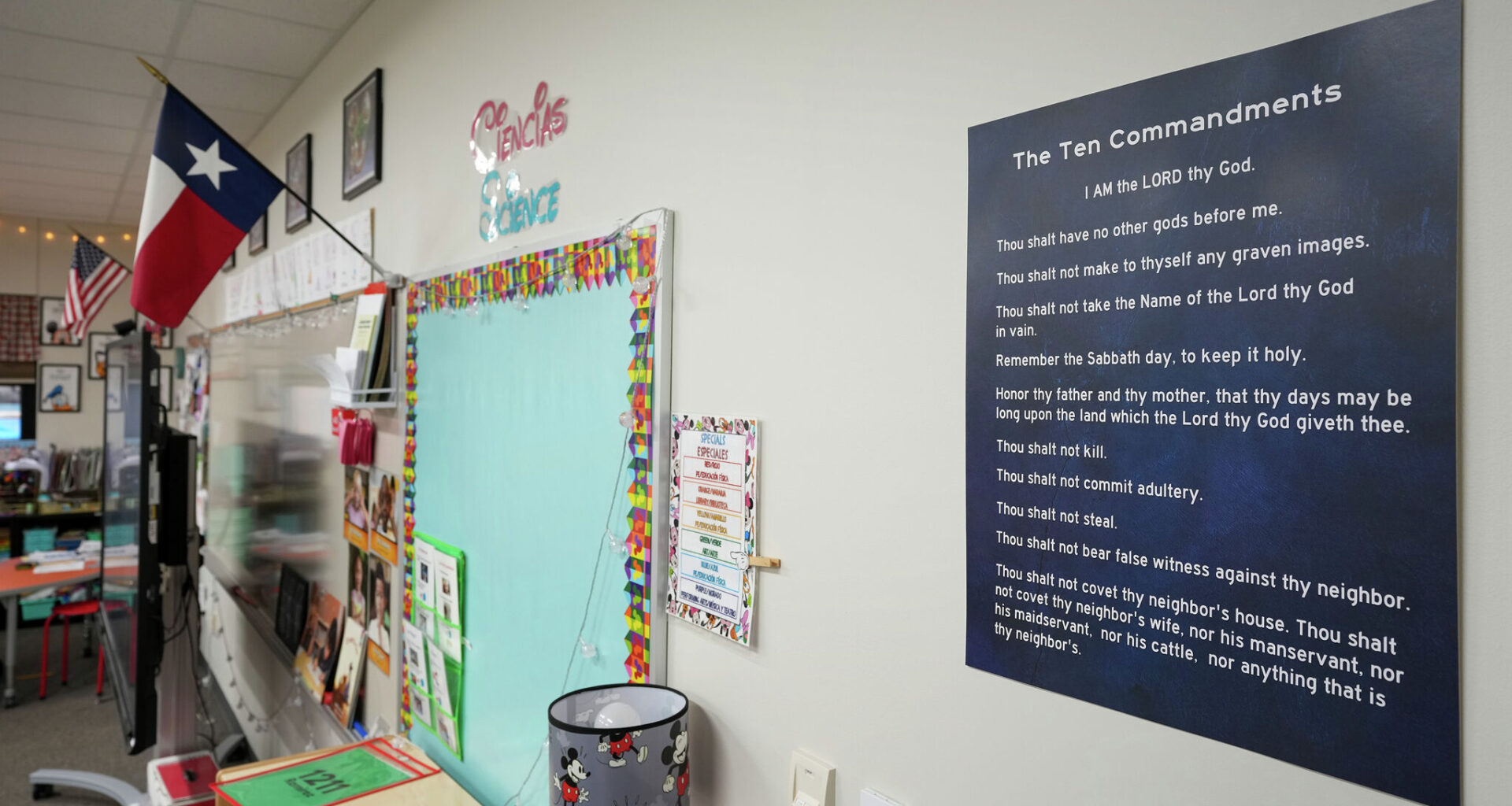 San Antonio public schools will hang donated Ten Commandments posters