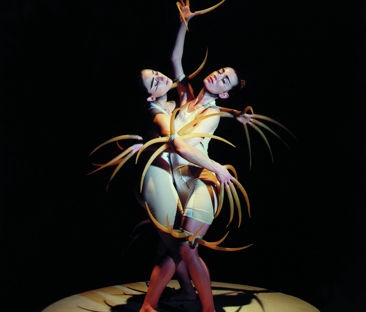 in 2022, artist Hadi Fallahpisheh exhibited "Guest," a series of four boldly painted steel sculptures ("Dog" is pictured above) along the Katy Trail in Dallas.