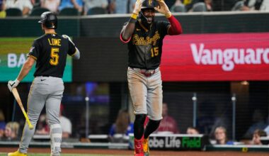 Cruz missile strikes top of right-field foul pole at 116.9 mph, hardest hit ball this season