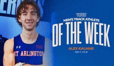 Kalmar Named WAC Men’s Track Athlete of the Week