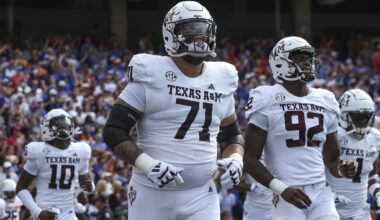 Newly drafted Dallas Cowboys defensive player Malachi Lawrence of UFC and head coach Brian Schottenheimer responded to questions from the media during a press conference at The Star in Frisco, April 24, 2026.