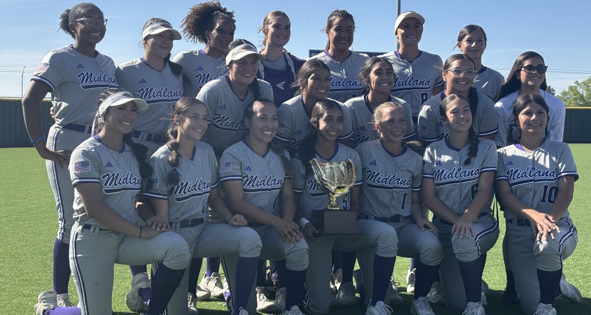 The Midland High softball team swept El Paso Montwood in a bi-district playoff series, April 25, 2026, at Martin Field. 