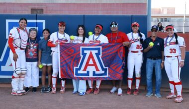 No. 19 Arizona softball celebrates return home run-rule victory Houston