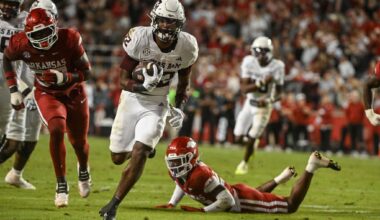 Dallas Cowboys head coach Brian Schottenheimer and owner Jerry Jones listen to a question during a news conference after the first round of the NFL Draft at The Star in Frisco, Thursday, April 23, 2026