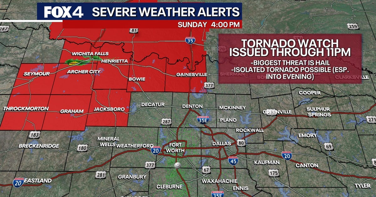Dallas weather: Tornado watch issued for North Texas, more severe storms possible