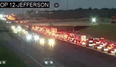 Collision on Loop 12 at Singleton Boulevard closes all northbound lanes. 