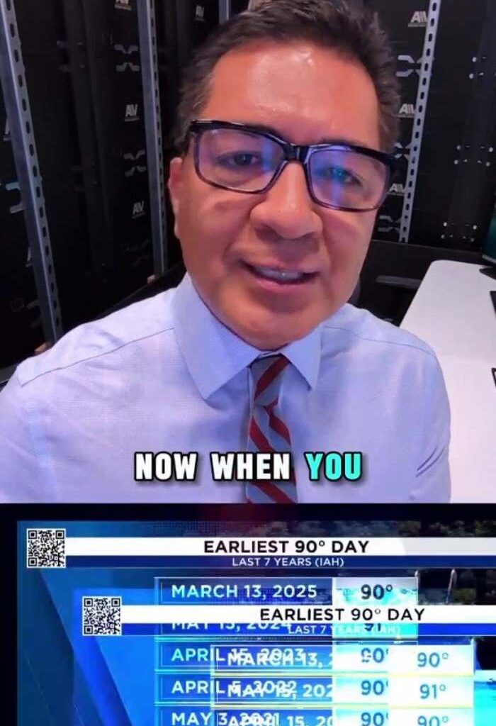 Houston's first 90 degree day of the year