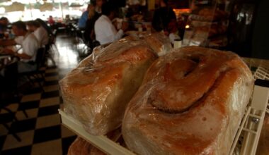 The 3-pound cinnamon roll at Lulu’s Bakery &amp; Cafe.