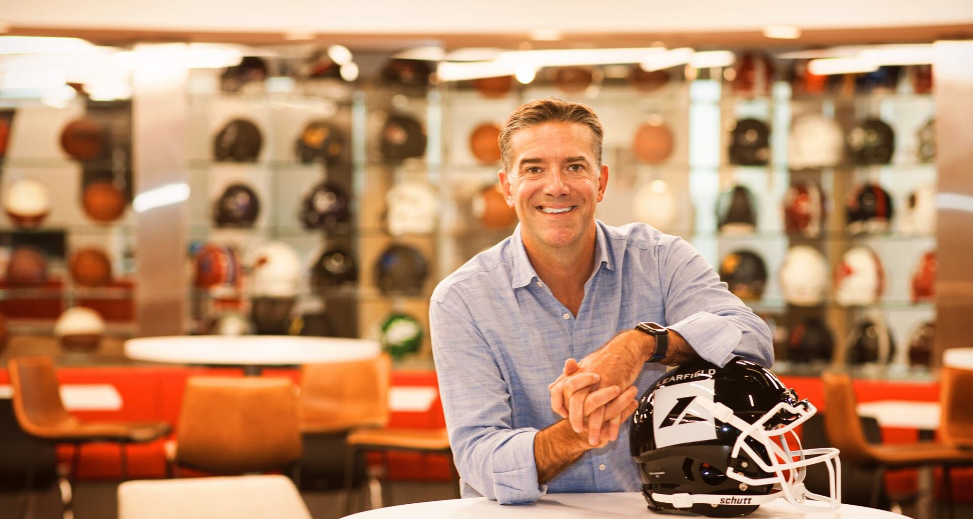 Cole Gahagan is president and CEO of Plano-based sports multimedia company Learfield.