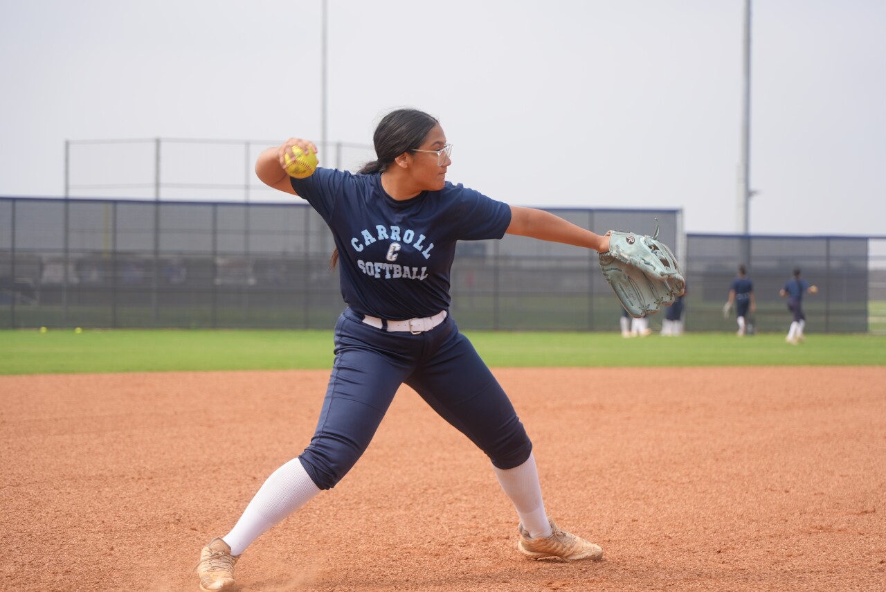 Carroll senior third baseman and shortstop Talina Valdez