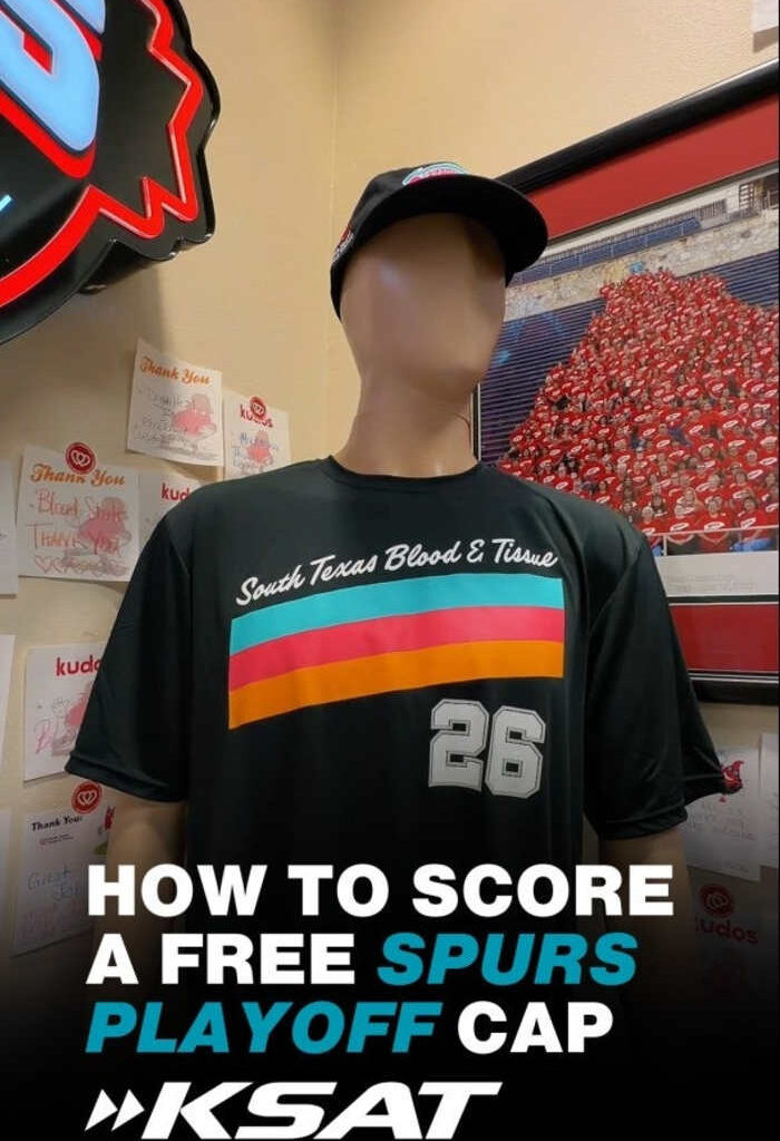Donate blood and get a free, limited-edition San Antonio Spurs hat