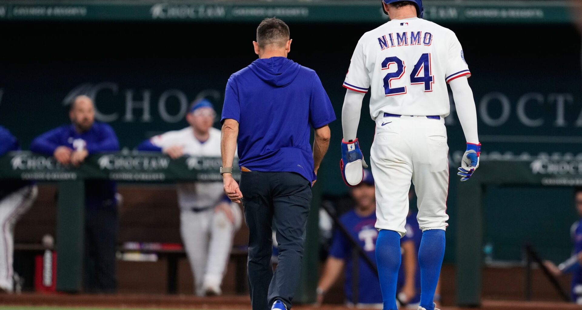 Rangers OF Brandon Nimmo 'not concerned' after early exit vs. Yankees