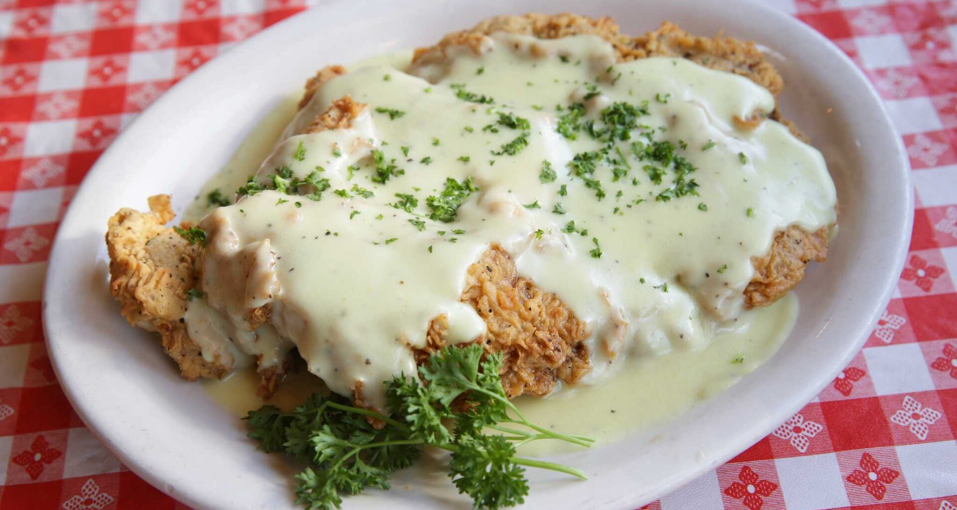 Chicken fried rib-eye from The Barn Door. 