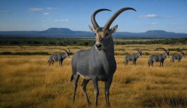 A rendering of the bluebuck, an extinct species of African antelope and the subject of Dallas, Texas-based Colossal Biosciences' next de-extinction project.