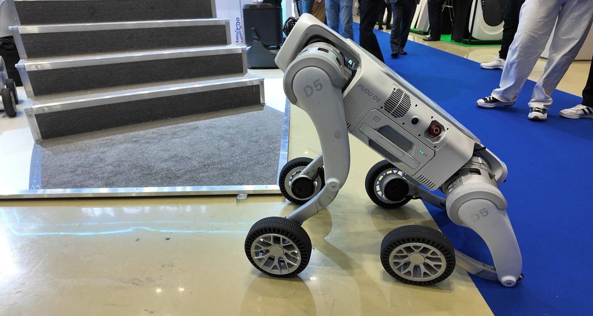 Pudu, a global robotics company based in China, opened a new U.S. headquarters in Richardson in April. Pictured is the quadruped model D5.