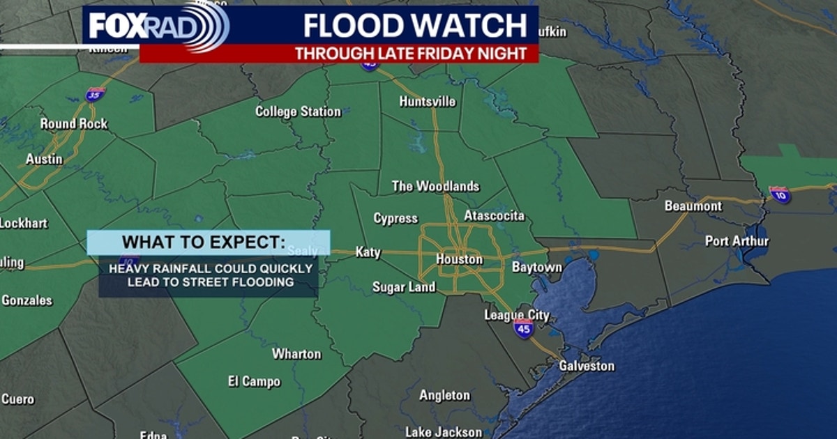 Flood Watch issued for Greater Houston starting early Friday
