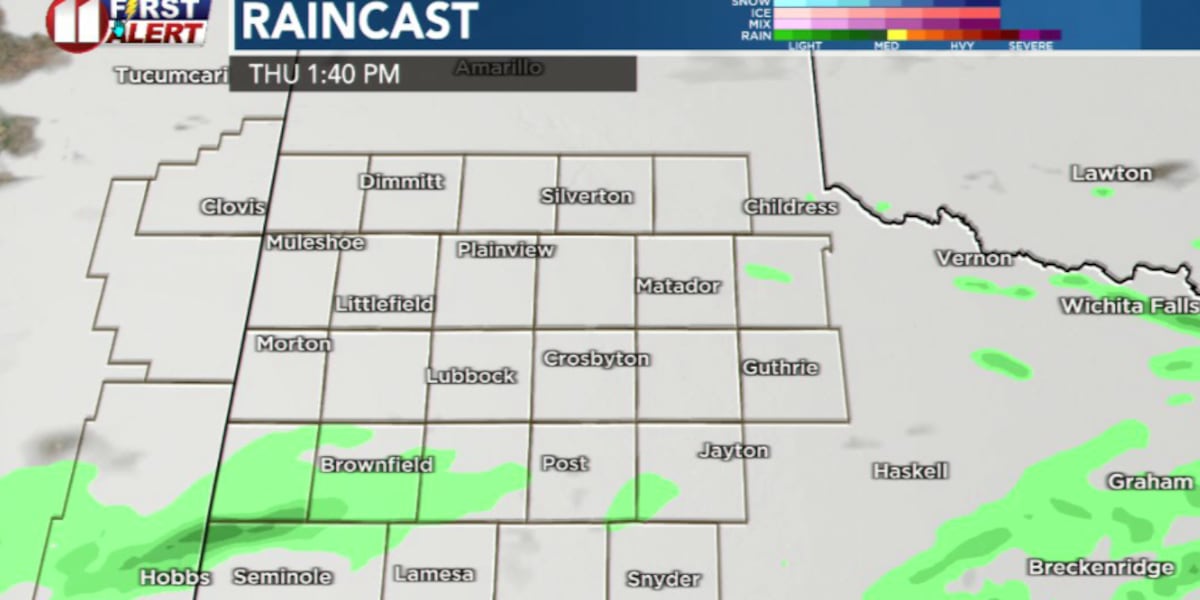 Rain moves in for final days of April