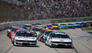 <div>FORT WORTH, TEXAS - MAY 04: Austin Cindric, driver of the #2 Discount Tire Ford, and Josh Berry, driver of the #21 WURTH Ford, race during the NASCAR Cup Series Würth 400 at Texas Motor Speedway on May 04, 2025 in Fort Worth, Texas. (Photo by Sean Gardner/Getty Images)</div>
