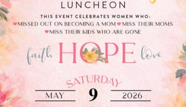 Missing Moms Luncheon to be held at LCU, Saturday, May 9 at Baker Conference Center