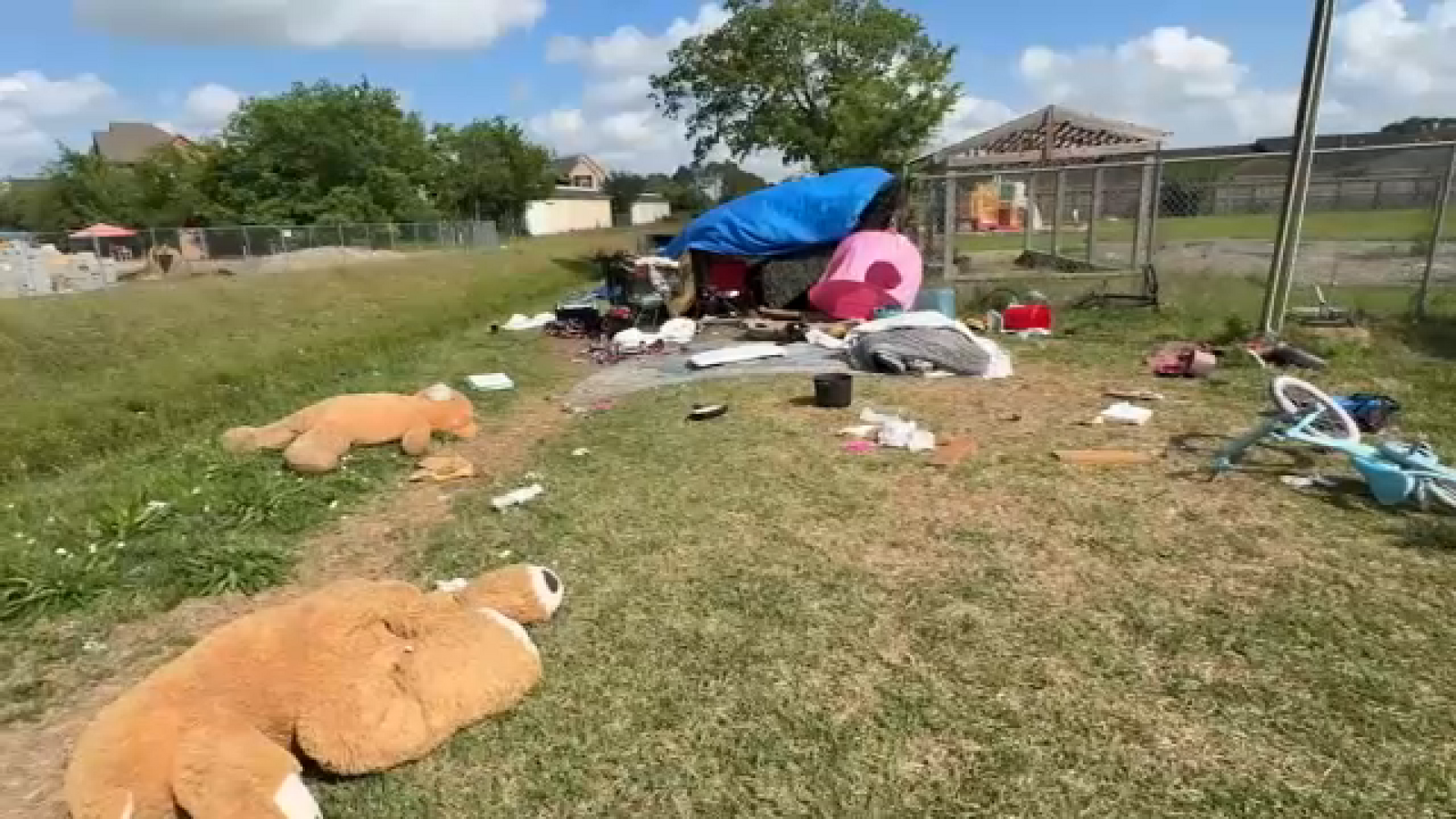 Woman and children living at a southeast Houston homeless encampment given place to stay, city says