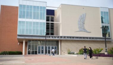 Water was low in Del Mar College's Oso Creek campus retaining pond on April 7, 2026.