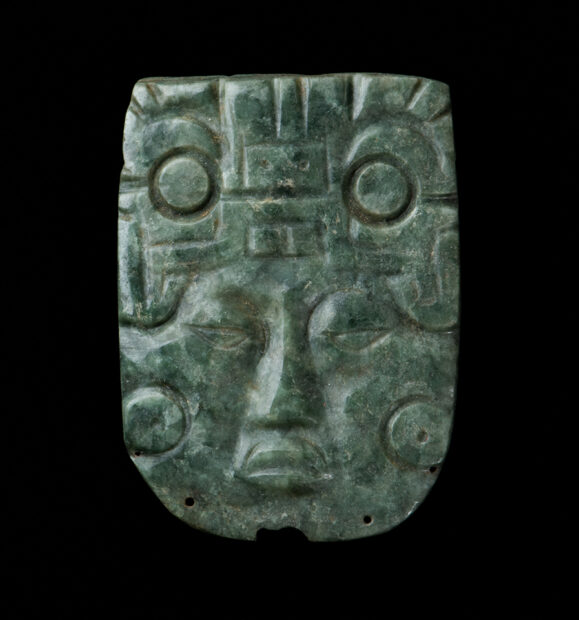 A small jade sculpture.