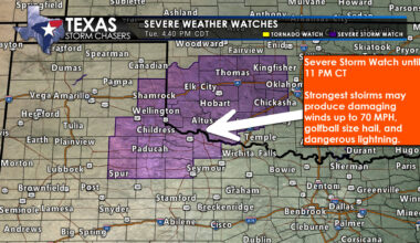 Hail and Damaging Winds Expected Across Parts of Texas Through Thursday