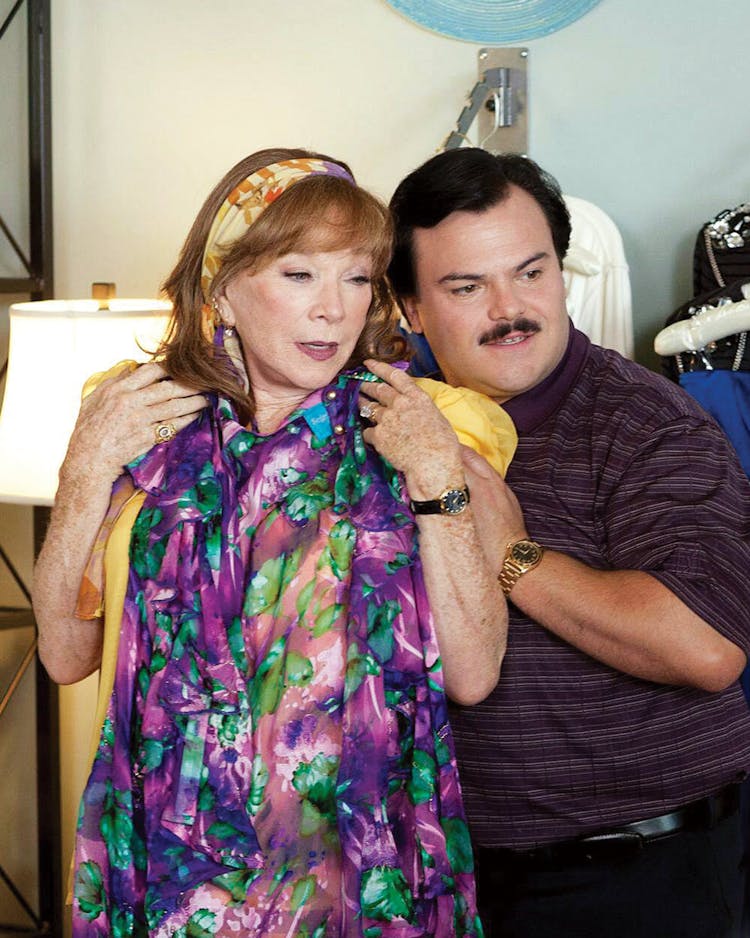 Shirley MacLaine and Jack Black in Bernie.