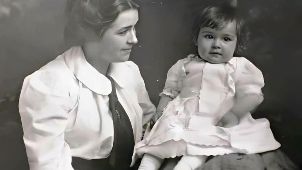 A portrait of Kate Phillips, a 19-year-old Titanic passenger whose personal story of love and survival lives on through artifacts preserved in the exhibition.