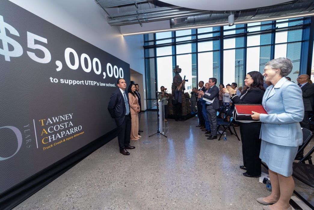 Law firm pledges $5 million to El Paso law school; country sues ICE over records