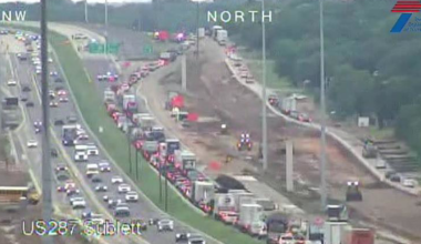 Major crash shuts down US 287 northbound at Little Road in Arlington