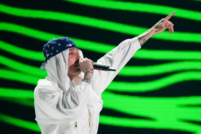 Peso Pluma surprises Samuel Clemens HS with visit before San Antonio concert