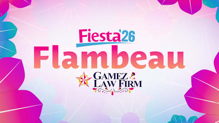2026 Fiesta Flambeau Parade in downtown San Antonio