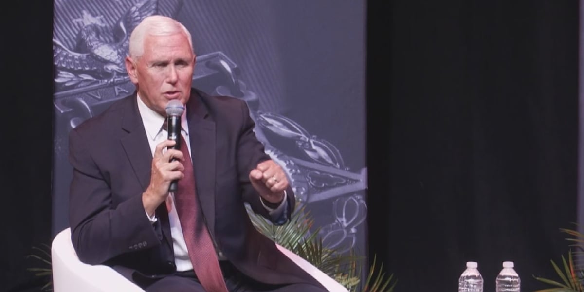 College Station man arrested at Texas A&M after shouting profanities at former VP Mike Pence