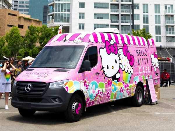 Hello Kitty Cafe Truck is coming to Plano this weekend. | Photo courtesy of Hello Kitty Cafe