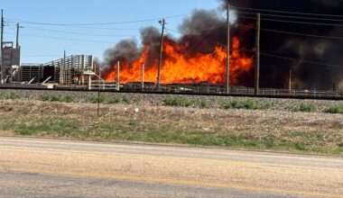 Crews respond to fire burning in southeast Lubbock