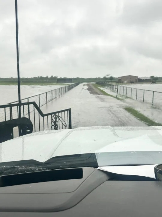 Low water crossing in Granger, Texas on April 21, 2026 (KXAN Viewer/ Nikki Barcuch)