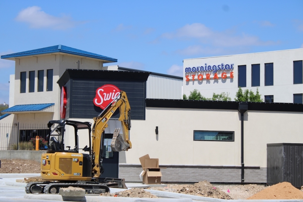 Swig's newest location will be in North San Antonio, off of Evans Road and next to Morningstar Storage. (Andrew Creelman/Community Impact)