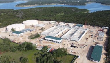 The South Lake Water Treatment Plant is almost complete and will have a grand opening in late April or May, according to Wright. (Courtesy city of Georgetown)