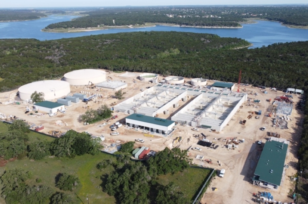 The South Lake Water Treatment Plant is almost complete and will have a grand opening in late April or May, according to Wright. (Courtesy city of Georgetown)