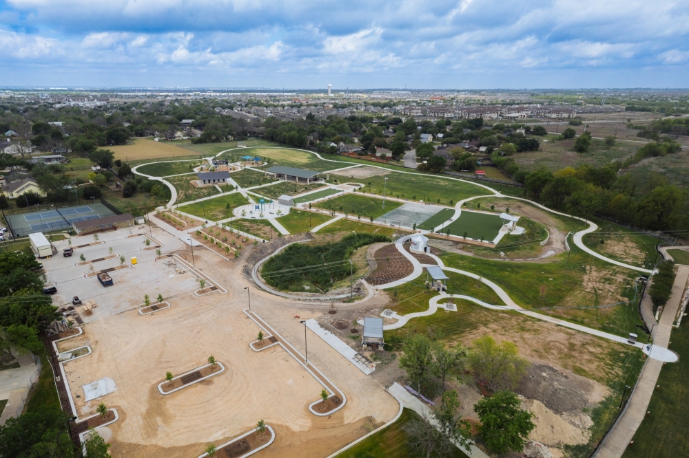 The city of Hutto is nearing the finish line of an $11 million expansion project to Fritz Park. (Courtesy city of Hutto)