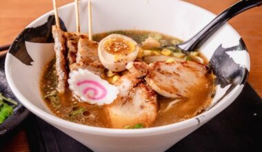 Iza Robata serves Japanese cuisine including ramen and poke bowls, as well as traditional Japanese sake, innovative cocktails and boba drinks. (Courtesy Iza Robata)
