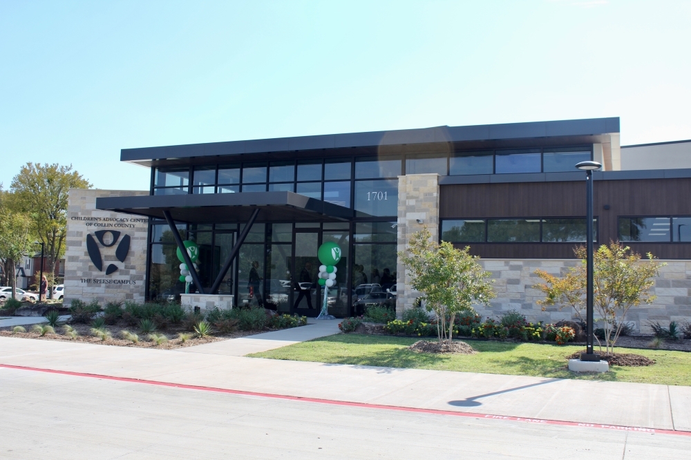 the outside of the McKinney campus of the Children's Advocacy Center