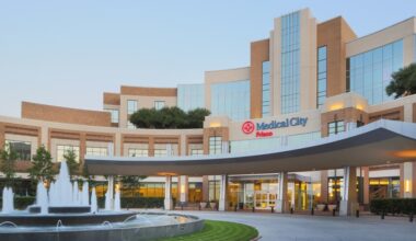 the exterior of a hospital