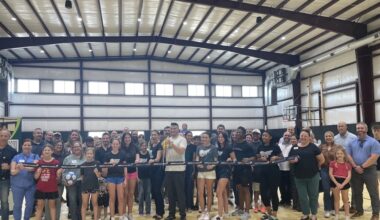 The Dripping Springs Sports Club and the Dripping Springs Chamber of Commerce hosted a ribbon-cutting ceremony on April 2. (Sienna Wight/Community Impact)