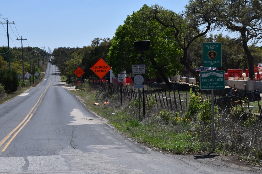 The softening of the northern curve of Ammann Road is planned to be included in the reconstruction project slated to begin in 2027. (Jarrett Whitener/Community Impact)